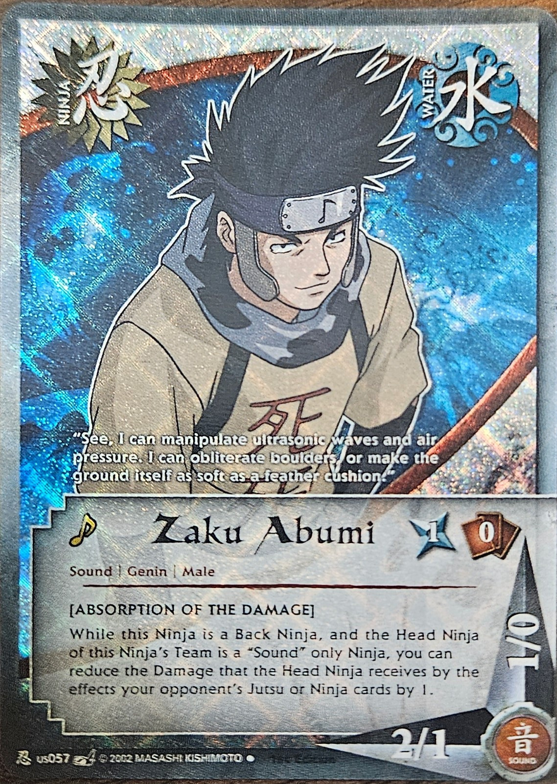 Naruto CCG 2006 Zaku Abumi #us057 Diamond Foil 1st Edition NM | eBay