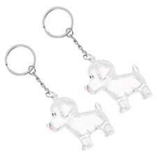 2 Pcs Pet Hair Memorial Keepsake Bottle With Keychain For Dog Keyring