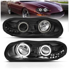 Anzo 121160 Headlight For Chevrolet Camaro 1998-2002 Left Right Black Housing