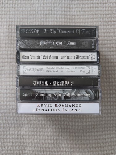 Cult Underground Black Metal Cassette Tape Bundle Bathory Mayhem Gorgoroth Rare