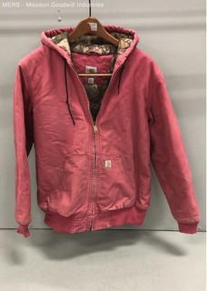 Carhartt Women's Pink Weathered Duck Wildwood Jacket Realtree Camo Lining M 8/10