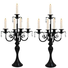 2Pcs Candelabras Centerpieces for Tables, 20" Tall Candlestick Holder for Tap...