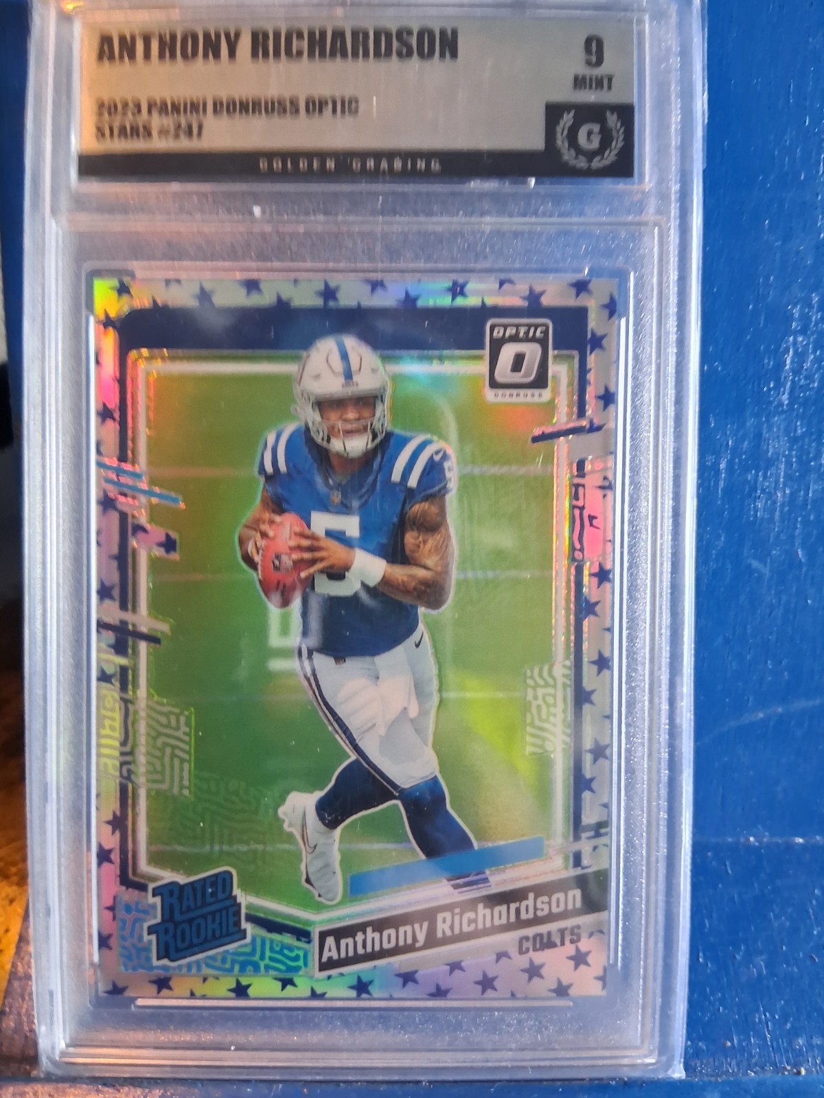 2023 Panini Donruss Optic -Rated Rookie Anthony Richardson #247 Stars Prizm (RC)