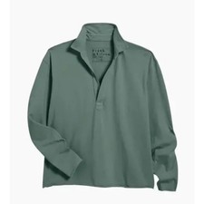 Frank  Eileen Patrick Popover Jersey Womens Medium Green Preppy Nautical Travel