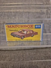 matchbox superfast lesney NO 25 FORD CORTINA GT repro box