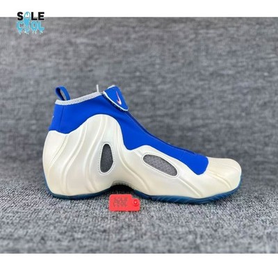 NIKE Flightposite バスケットボールシューズ Nike Air Flightposite Knicks White Blue Basketball Shoes Men's