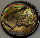 1939- MERCURY SILVER DIME. BRILLIANT UNC. INSANE ELECTRIC TONER. 245
