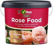 Image of VITAX ORGANIC ROSE FEED FOOD FERTILISER FOR STRONG HEALTHY PLANTS & BLOOMS NEW