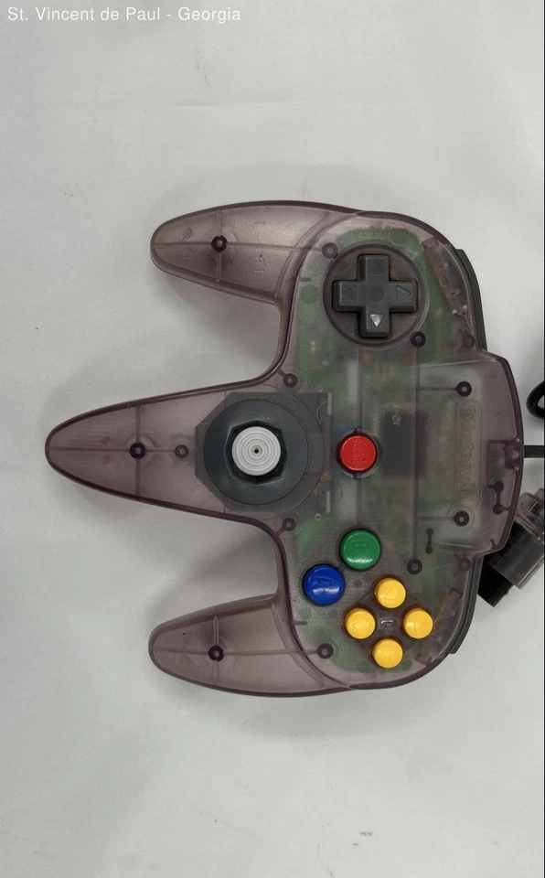 Nintendo 64 Controller Atomic Purple Clear Grape N64 OEM Authentic Tested Works - Image 2 of 4
