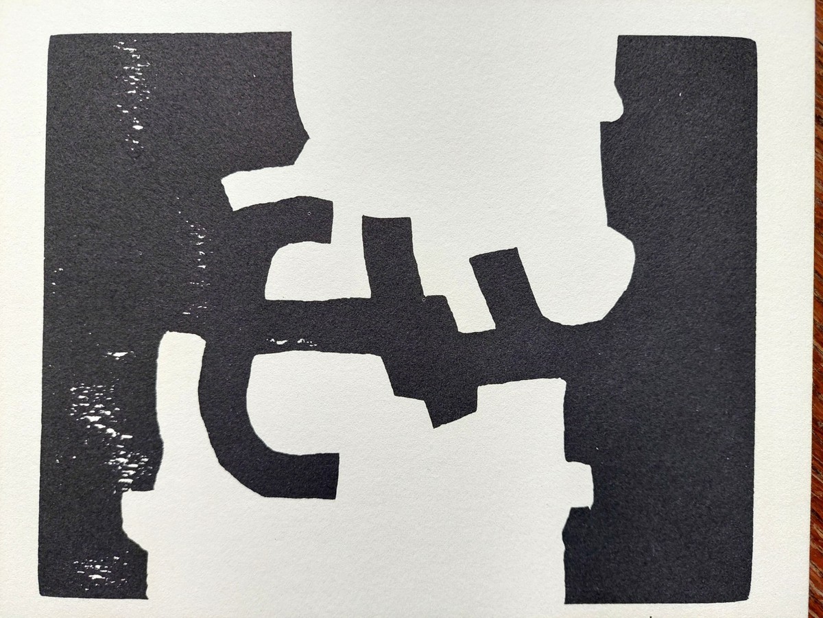 Eduardo Chillida Original Lithograph 1979 – Vintage Abstract