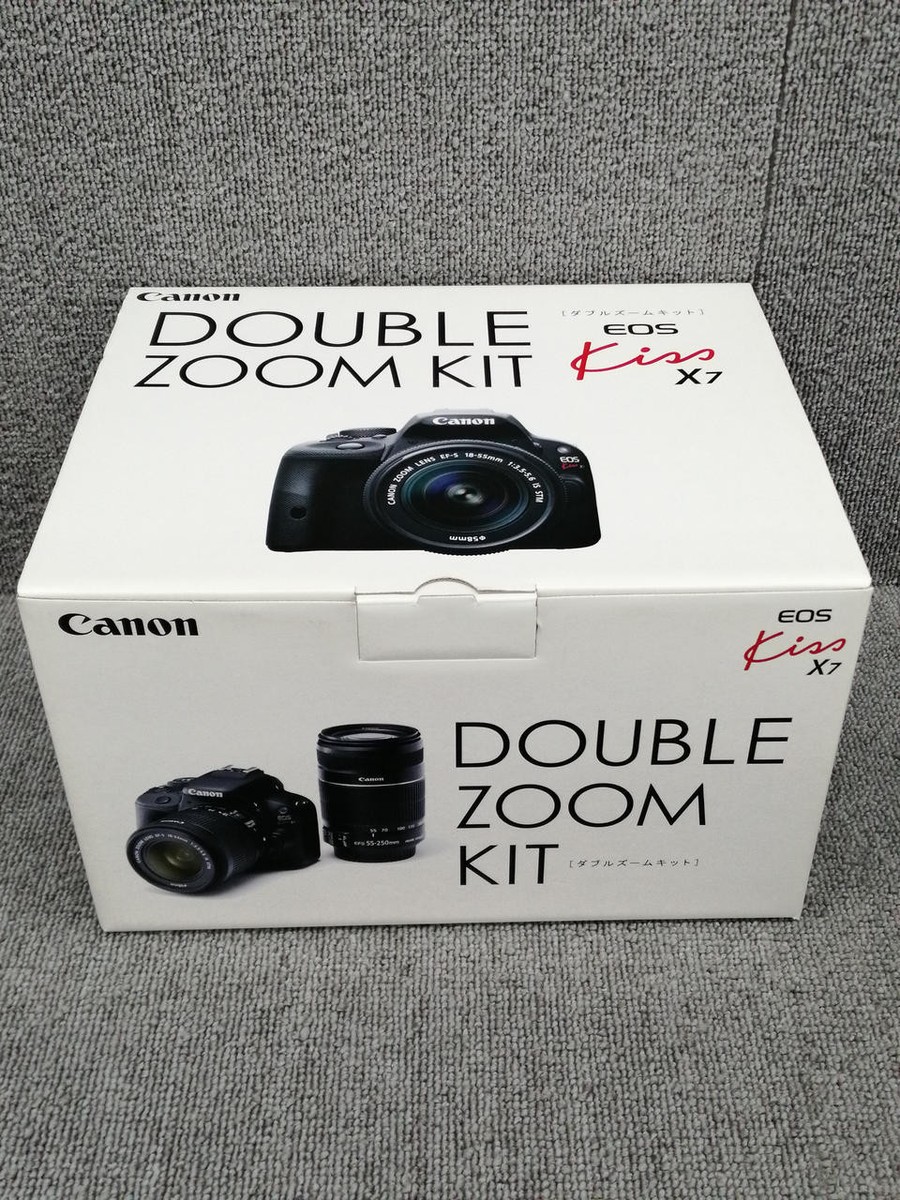 【新品】Canon Eos kiss X7 Double zoom kit Amazon Canada: Canon Digital SLR Camera EOS Kiss X7 (Double