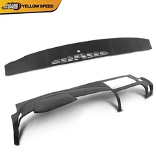 DASH BOARD CAP COVER OVERLAY 2PCS FIT FOR 07-13 SILVERADO LS LT WT SIERRA SL SLE