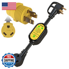Eygde 50 Amp To 30 Amp Rv Adapter Patented Electrical Adapter Surge Protector