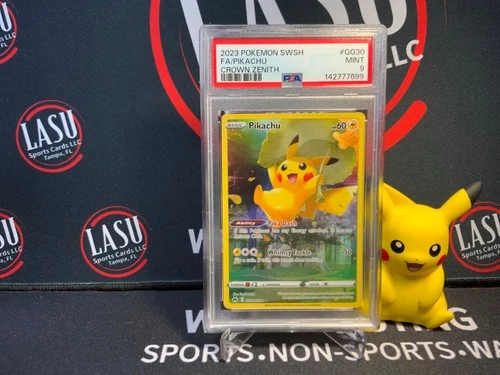 2023 POKEMON SWORD AND SHIELD CROWN ZENITH GG30 FULL ART/PIKACHU PSA 9
