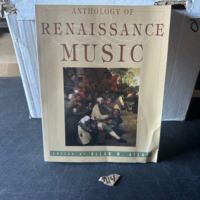 Anthology of Renaissance Music Allan W. Atlas 1998 First Edition W. W. Norton