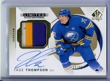 2024-25 SP Authentic Limited Patch Autographs #27 Tage Thompson PATCH AUTO /50
