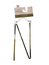 Letter N Monogram Ornament Initial Target Xmas Holiday Wondershop 6" Metal Gold