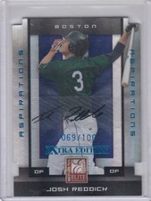 2008 Josh Reddick Elite Extra ASPIRATIONS ROOKIE AUTO /100 - #59 Oakland A's RC