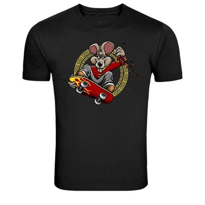 Skateboard Rat Extreme Skater Graphic T Shirt