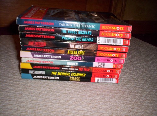 LOT of 10 James Patterson BOOKSHOTS SCs--HIDDEN--KILLER CHEF--CHASE