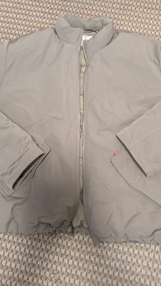 Levi Briggs Short Puffer Jacket Bungee Cord - Brown Winter Coat Men’s Size XL