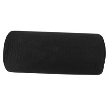Half Moon Pillow for Leg Half Bolster Large Lumbar Support Leg 41.5x20cm Black