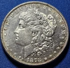 A 1878-S Morgan Silver Dollar San Francisco Mint. Uncirculated