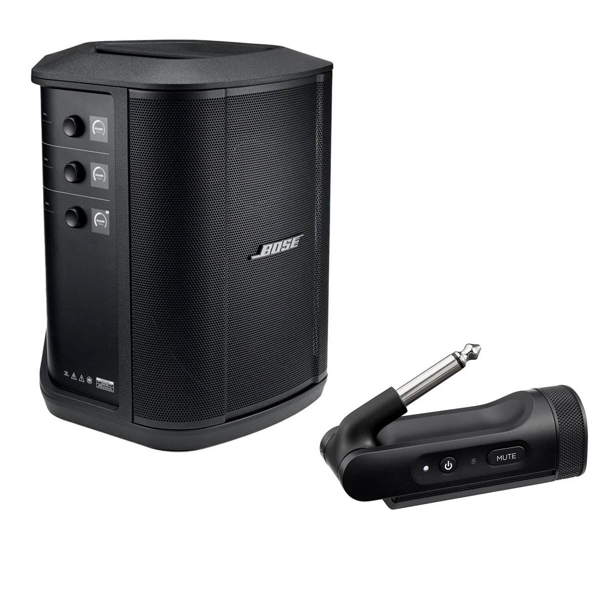 Bose S1 Pro+ Portable Wireless PA System with Bluetooth, Black with 1/4'' Wireles