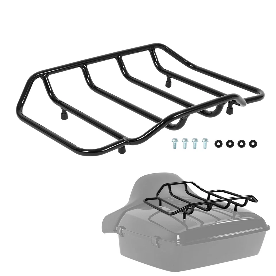 Luggage Rack Top Rack Trunk Pack For Harley Touring Street Glide FLHR Razor/King - Image 4 of 4