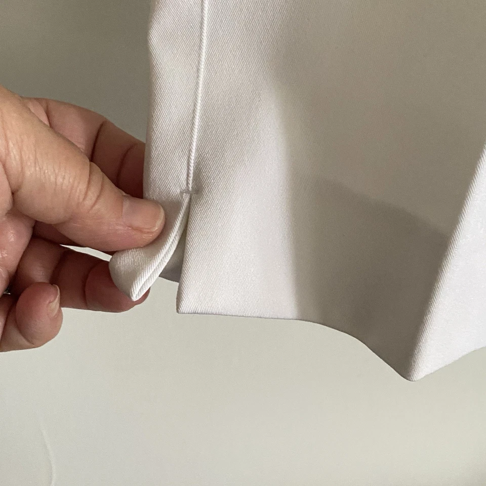 Pantalones de vestir Rampage blancos de pierna recta talla 5 tiro bajo cómodos elásticos años 90 Y2K Foto 4 de 4