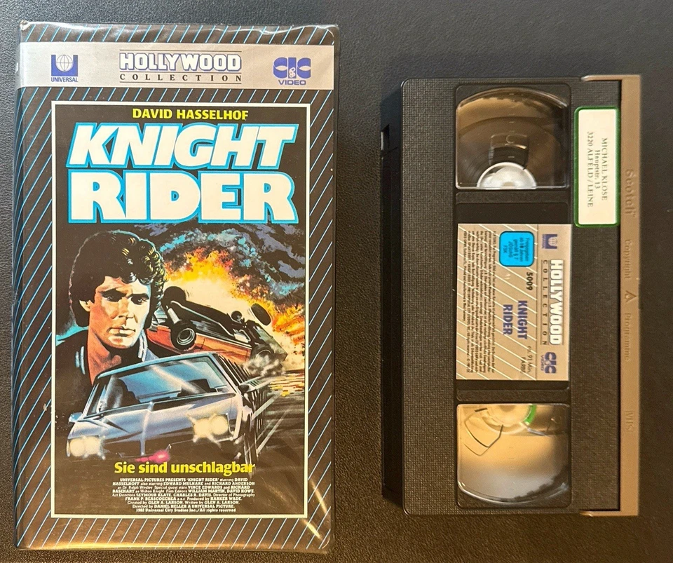 Knight Rider Hasselhoff CIC FSK16 91Min. RAR Sammler 1982/85 Softbox VHS - Bild 4 von 4