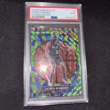 2020-21 James Harden Panini Mosaic Stained Glass PSA 9 Brooklyn Nets NBA #8