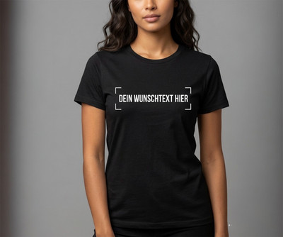 Personalisiertes T-Shirt mit Wunschtext Wunschfarbe Baumwolle S M L XL