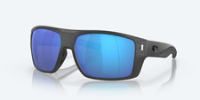 Costa Del Mar Sunglasses DIEGO Matte Gray / Blue Mirror POLARIZED 580G Glass