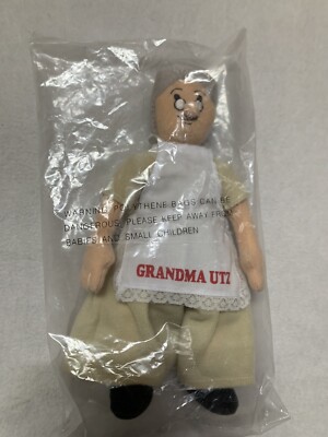 Neu in Verpackung Utz Kartoffelchips Oma Plüschpuppe Figur Werbung Stofftier Promo 9 Zoll
