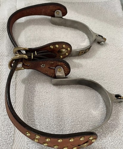 Top Hand Marked PM~Rodeo Spurs W/Straps - Picture 2 of 8