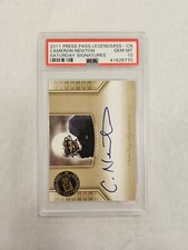 2011 Press Pass Legends Cameran Newton Saturday Signatures #SS-CN PSA 10
