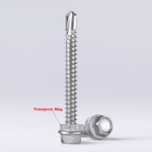 Self Tapping Screws Hexagon Head With Captive Washer 304 SS M4.2 M4.8 M5.5 - Picture 3 of 4