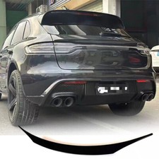 For Porsche Macan 2020-2024 Glossy Black Rear Middle Trunk Spoiler Wing Lip Kit