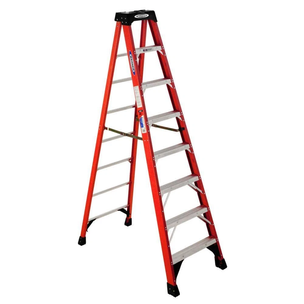12 - Step Fiberglass Folding Step Ladder