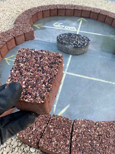 78 cm garden circle brick ring surround grass border tree flower edging border - Picture 15 of 17