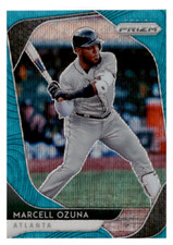 2020 Panini Prizm #51 Marcell Ozuna Teal Wave Prizm