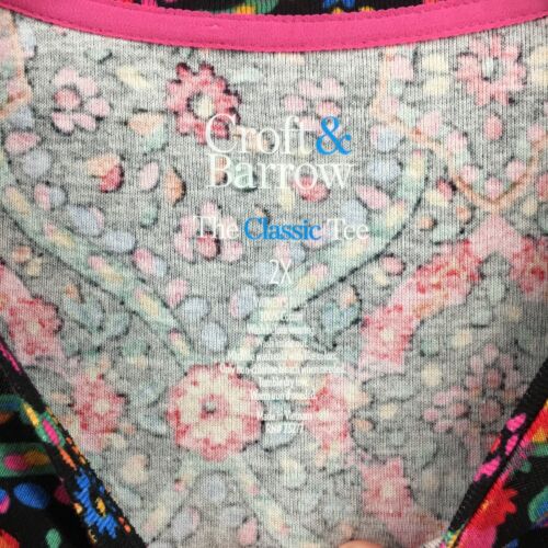 Croft & Barrow The Classic Tee T-Shirt Womens 2X Multi Cotton Long Sleeve NEW - Picture 10 of 12