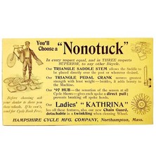 Hampshire Bicycles Nonotuck Model 1897 Advertisement Victorian Bikes ADBN1nnn
