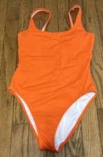 Victoria's Secret PINK Scoop One Piece Swimsuit Bright Orange Size XS