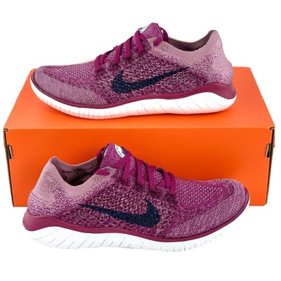 Nike Free RN Flyknit 2018 Raspberry Red Women's Running Shoes Run 942839 600 | eBay