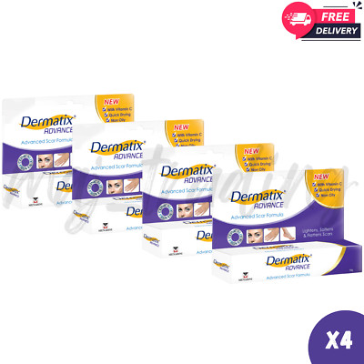 4x DERMATIX Advanced Scar Formula Heal Scar Cuts Scratch Treatment