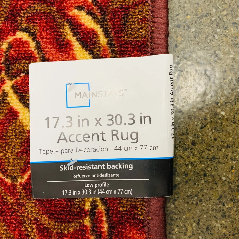 Lot of 2 Live Laugh Love Matching Indoor Accent RUGS 17"x30" Autumn Fall - Image 3 of 4