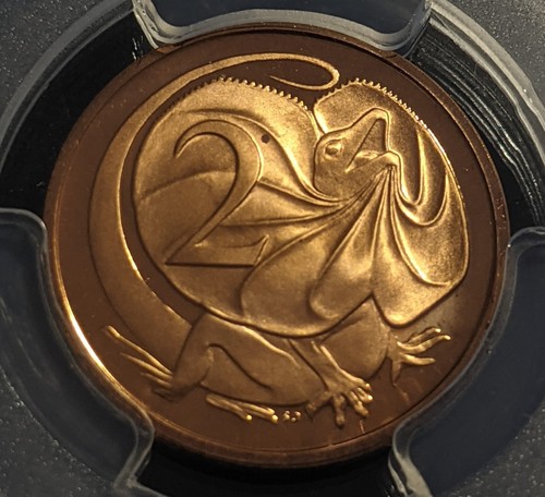 1975 Proof Two Cent 2c Australia PCGS PR68DCAM FDC UNC #2201 - Picture 6 of 7