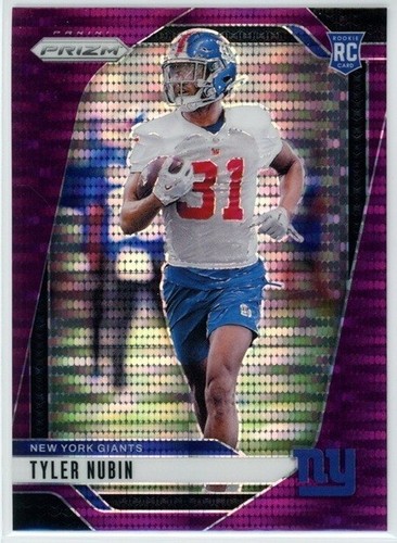 Tyler Nubin 2024 Panini Prizm #395 Rookie Minnesota Giants Purple Pulsar